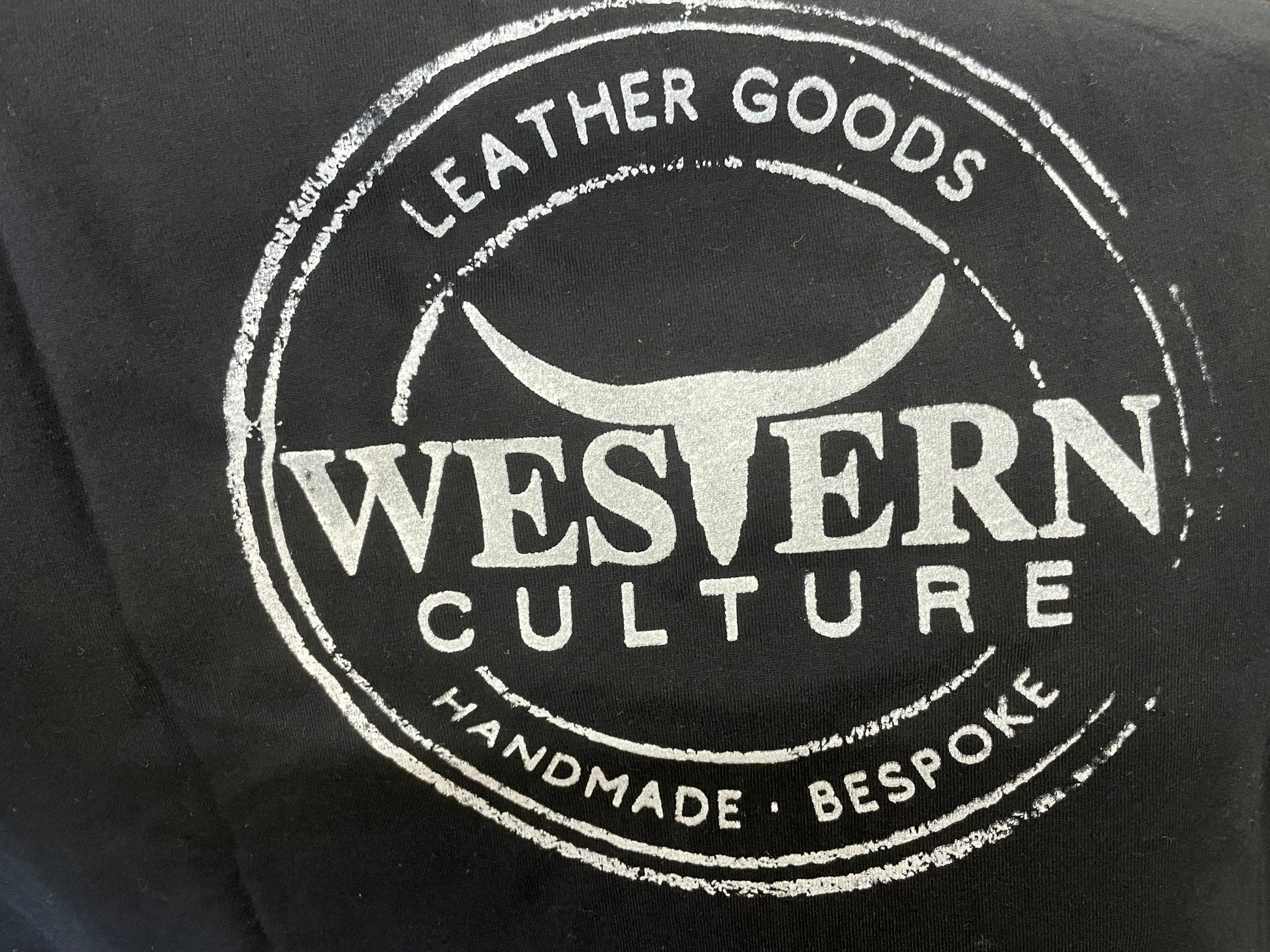 Mens Merch t Shirt-Western Culture Leather