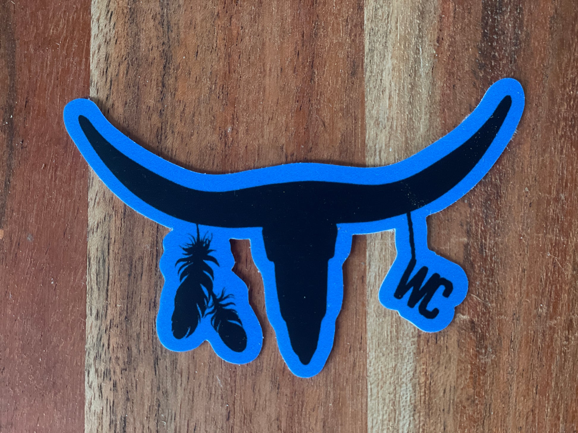 WC horn logo sticker-Western Culture Leather
