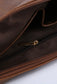 Vintage Brown Leather Look Oversized Clutch-Western Culture Leather