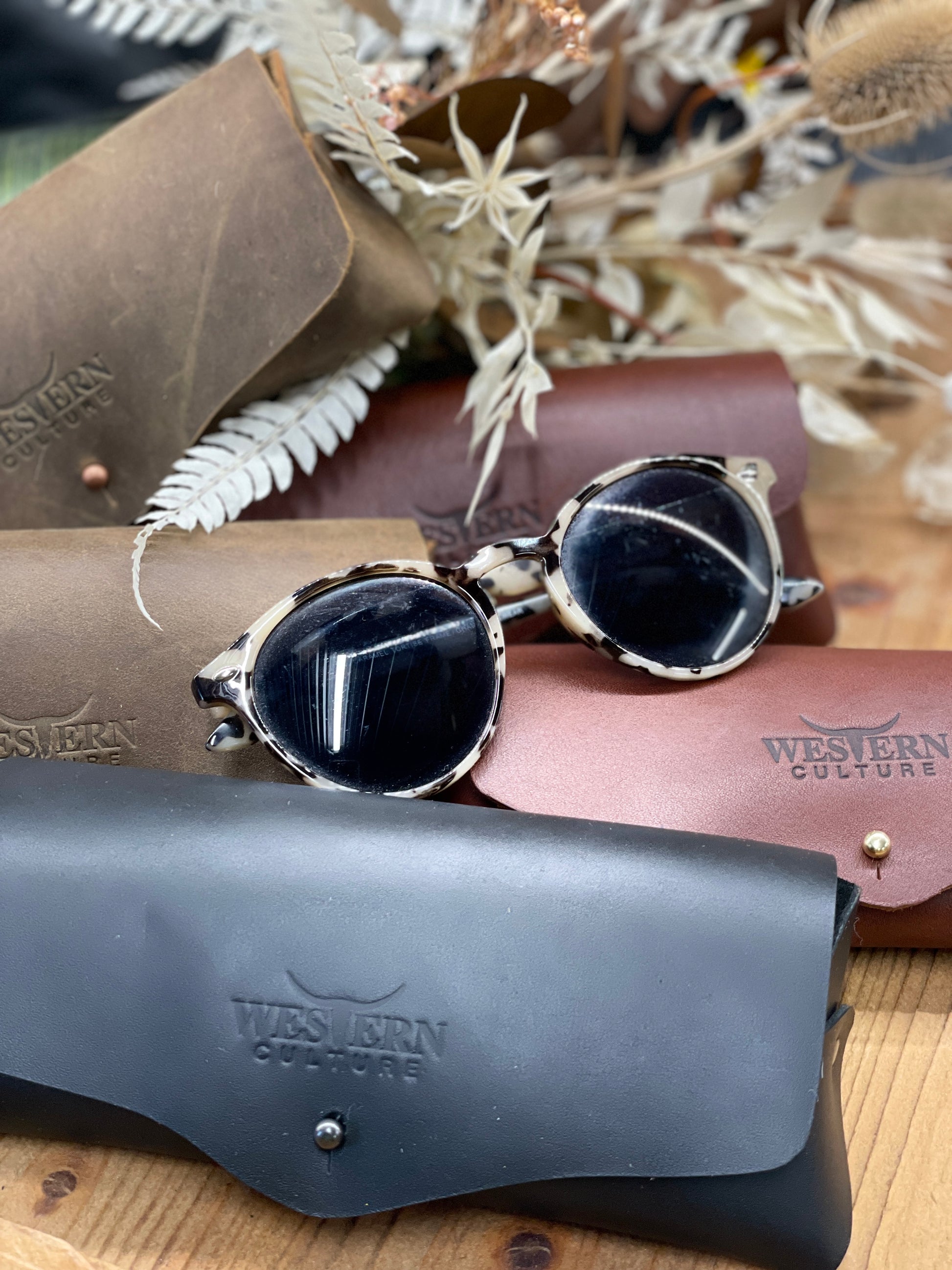 Gloria - Glasses case-Western Culture Leather